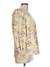 Pleione 100% Polyester Yellow Long Sleeve Blouse Size L - photo 4