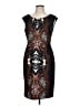 Connected Apparel Graphic Black Cocktail Dress Size 10 - photo 1
