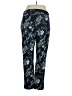 Weekends by Chico's Floral Blue Casual Pants Size XL (3) - photo 2