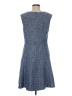Ann Taylor Tweed Blue Casual Dress Size 8 - photo 2