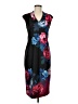 Ignite Evenings Graphic Floral Black Casual Dress Size 6 - photo 1