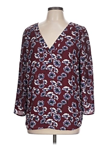 Hinge 3/4 Sleeve Blouse (view 1)