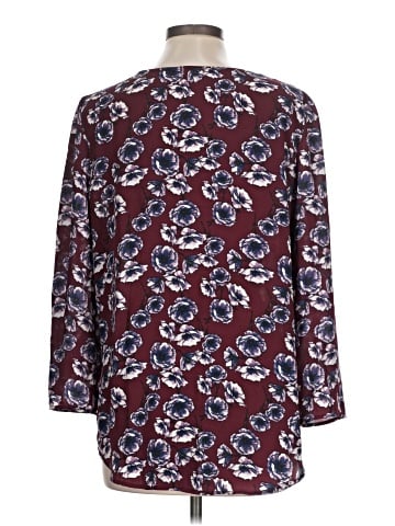 Hinge 3/4 Sleeve Blouse (view 2)