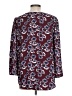 Hinge 100% Polyester Burgundy 3/4 Sleeve Blouse Size L - photo 2