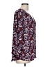 Hinge 100% Polyester Burgundy 3/4 Sleeve Blouse Size L - photo 4