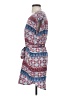 Pink Rose 100% Polyester Paisley Blue Casual Dress Size S - photo 5