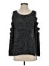 Aqua Tweed Black Pullover Sweater Size S - photo 1