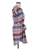 Pink Rose 100% Polyester Paisley Blue Casual Dress Size S - photo 4