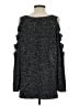 Aqua Tweed Black Pullover Sweater Size S - photo 2