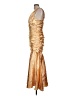 Cindy Metallic Gold Cocktail Dress Size L (estimated) - photo 5