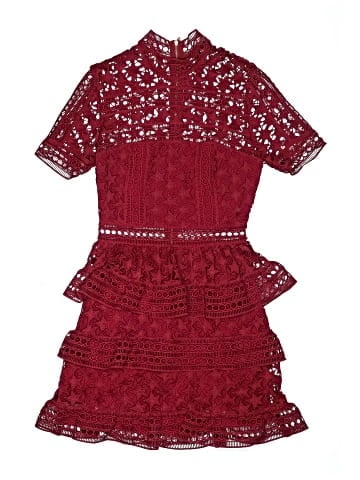 Self-Portrait High Neck Star Mini Dress (view 1)