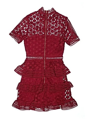 Self-Portrait High Neck Star Mini Dress (view 2)
