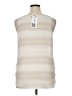 CALVIN KLEIN JEANS 100% Polyester Ivory Sleeveless Top Size XL - photo 2