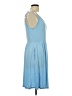 Weaczzy Solid Blue Casual Dress Size L - photo 4