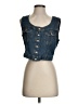 RE/DONE 100% Cotton Blue Sleeveless Button-Down Shirt Size S (estimated) - photo 1