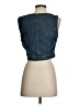 RE/DONE 100% Cotton Blue Sleeveless Button-Down Shirt Size S (estimated) - photo 2