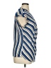 Roz & Ali 100% Polyester Stripes Blue Sleeveless Blouse Size XL - photo 4