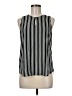 Violet & Claire 100% Polyester Stripes Black Sleeveless Blouse Size M - photo 1