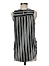Violet & Claire 100% Polyester Stripes Black Sleeveless Blouse Size M - photo 2