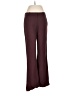 Theory Solid Burgundy Wool Pants Size 6 - photo 1