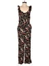 Ann Taylor LOFT 100% Rayon Floral Black Jumpsuit Size 0 - photo 1
