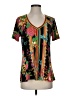 Johnny Was Black Short Sleeve Blouse Size XS - photo 1