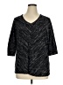 Apt. 9 Black 3/4 Sleeve Top Size 1X - photo 1