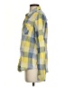 Natural Reflections 100% Cotton Plaid Yellow Long Sleeve Button-Down Shirt Size S - photo 5