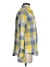 Natural Reflections 100% Cotton Plaid Yellow Long Sleeve Button-Down Shirt Size S - photo 4