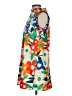 TCEC 100% Polyester Tropical Orange Casual Dress Size S - photo 5