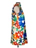 TCEC 100% Polyester Tropical Orange Casual Dress Size S - photo 4