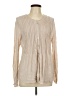Foxcroft Tan Long Sleeve Blouse Size L - photo 1