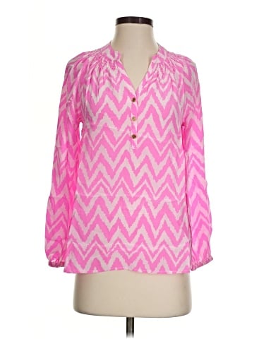 Lilly Pulitzer Long Sleeve Silk Top (view 1)