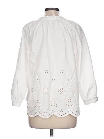 Lands' End 3/4 Sleeve Blouse (view 2)