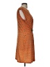 MICHAEL Michael Kors Print Orange Casual Dress Size M (petite) - photo 4