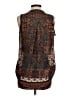 Allison Joy 100% Polyester Brown Sleeveless Blouse Size S - photo 2