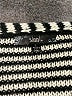 Sioni 100% Acrylic Stripes Black Cardigan Size L - photo 7