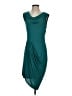 BCBGMAXAZRIA Solid Teal Cocktail Dress Size S - photo 1
