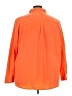 Travelsmith Solid Orange 3/4 Sleeve Button-Down Shirt Size 3X - photo 2