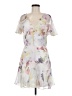 Ted Baker London 100% Polyester Floral White Cocktail Dress Size 6 (2) - photo 1