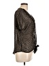 Self Esteem 100% Polyester Stars Black Short Sleeve Blouse Size L - photo 4