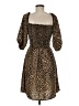 Everly 100% Polyester Animal Print Brown Cocktail Dress Size M - photo 2