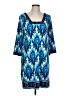 PREMISE Paisley Blue Casual Dress Size L - photo 1