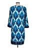 PREMISE Paisley Blue Casual Dress Size L - photo 2