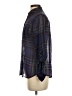 Guess 100% Polyester Plaid Blue Long Sleeve Blouse Size S - photo 5