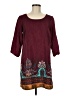 Bebop 100% Polyester Burgundy Casual Dress Size M - photo 1