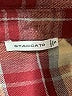 Staccato Plaid Burgundy Long Sleeve Button-Down Shirt Size S - photo 7