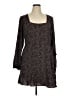 Express 100% Polyester Animal Print Brown Casual Dress Size XL - photo 1