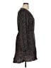Express 100% Polyester Animal Print Brown Casual Dress Size XL - photo 4
