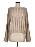 Hem & Thread Metallic Tan Pullover Sweater Size M - photo 1